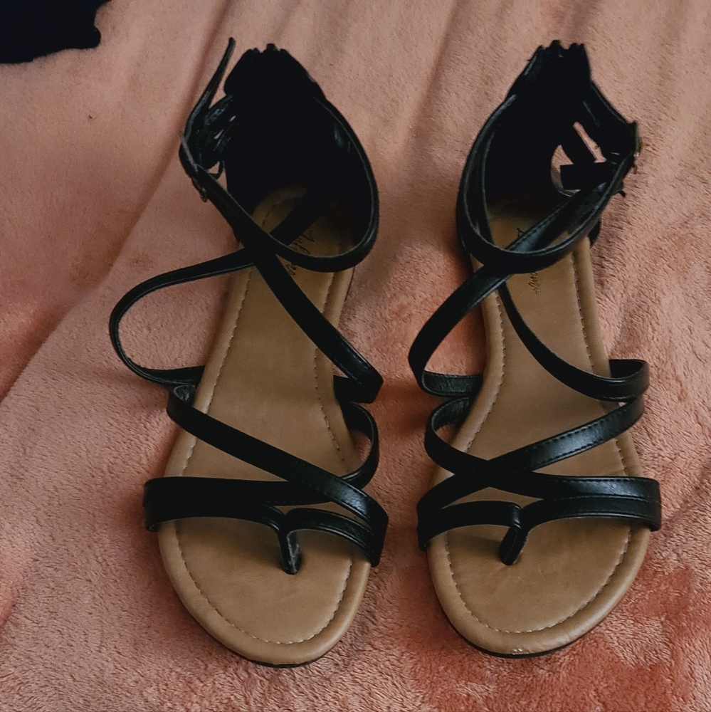 Womens black sandals